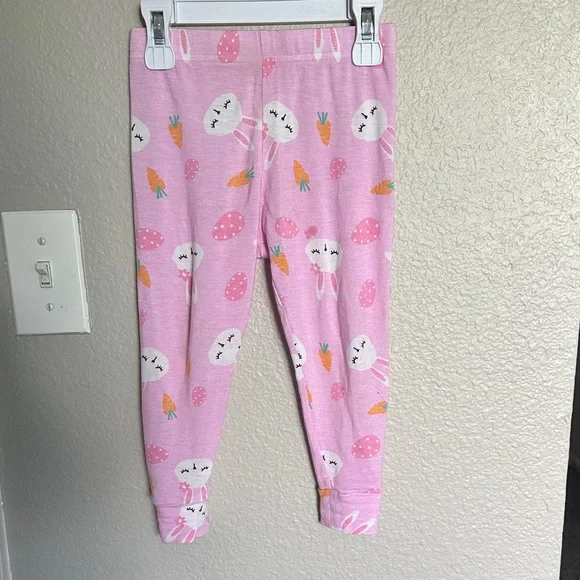 Charming Pink Bunny Pajama Set for Kids - Picture 3 of 5